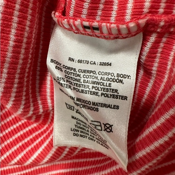 Anthropologie T. La Striped Red Crewneck Sleeveless Top - Picture 4 of 4